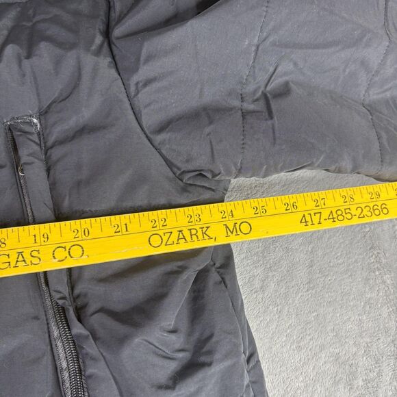 Wantdo Jacket Mens XL Black Hooded Puffer Parka Faux Fur Trim Winter Coat - Picture 7 of 13